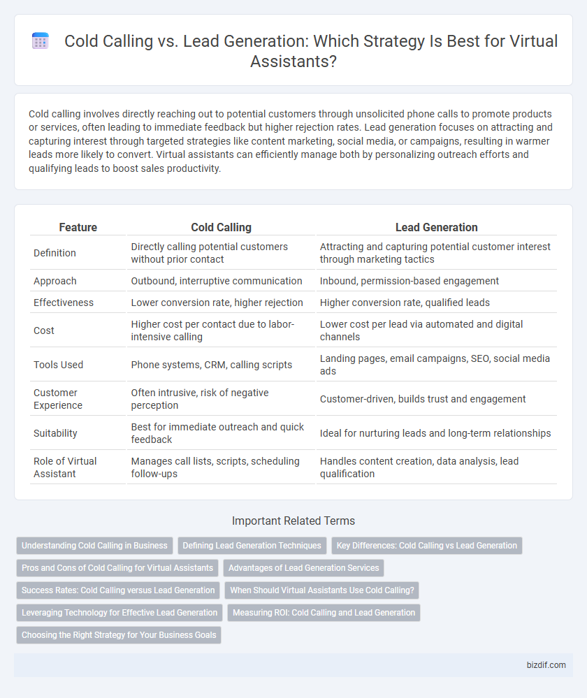 Cold Calling vs. Lead Generation: Which Strategy Is Best for Virtual Assistants?