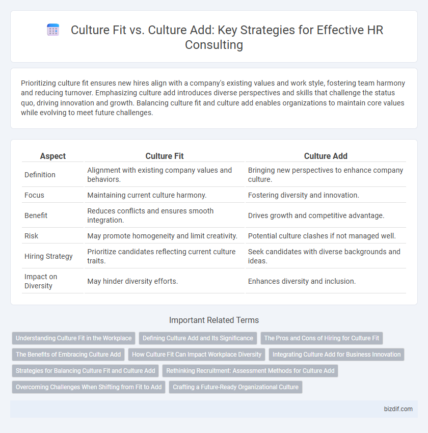 Culture Fit vs. Culture Add: Key Strategies for Effective HR Consulting