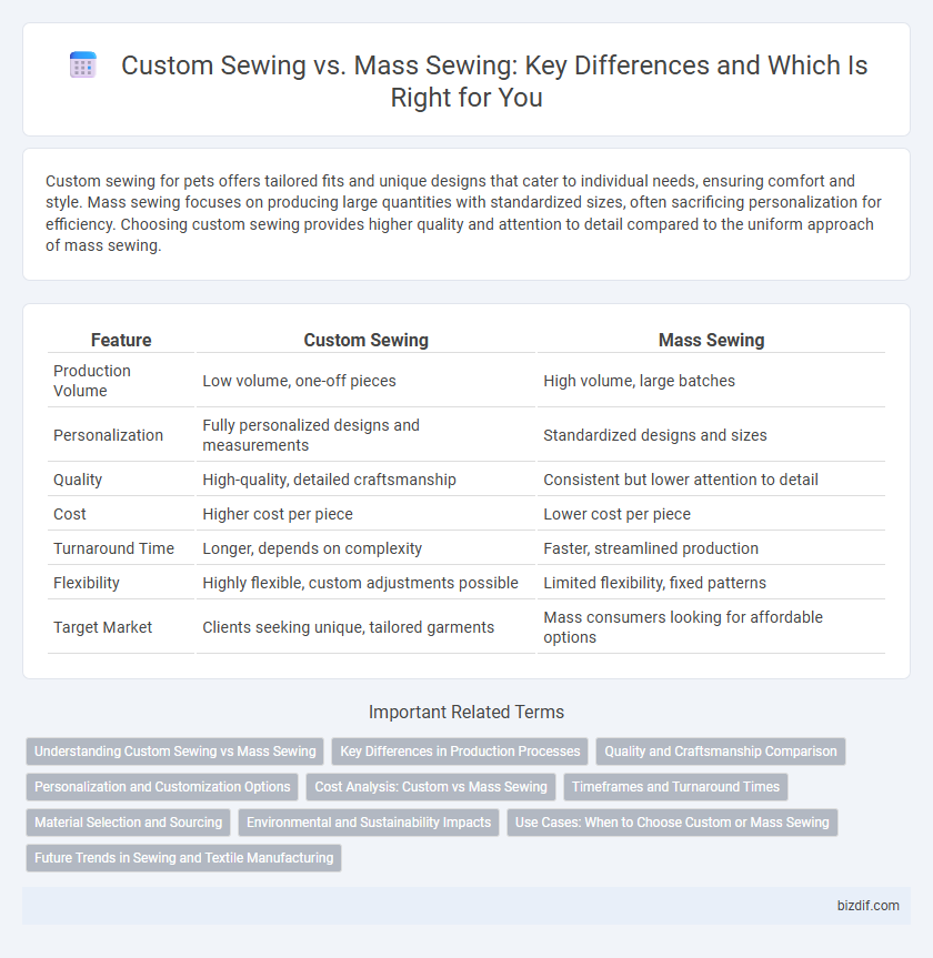 Custom Sewing vs. Mass Sewing: Key Differences and Which Is Right for You