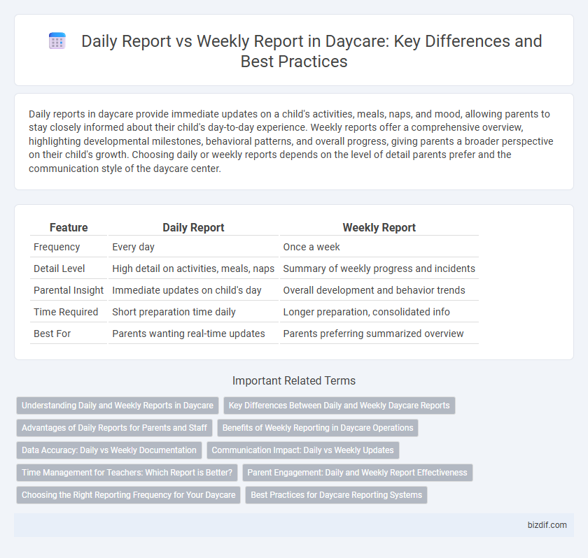 Daily Report vs Weekly Report in Daycare: Key Differences and Best Practices