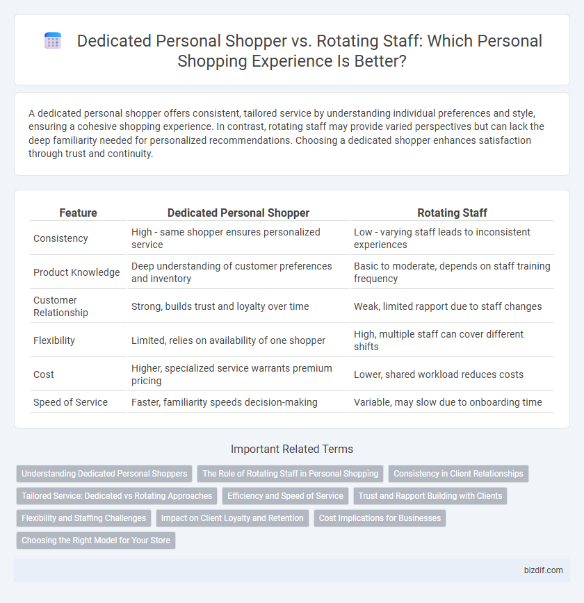 Dedicated Personal Shopper vs. Rotating Staff: Which Personal Shopping Experience Is Better?