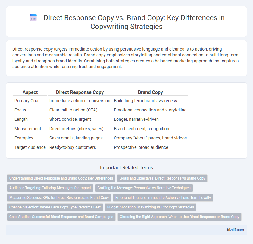 Direct Response Copy vs. Brand Copy: Key Differences in Copywriting Strategies