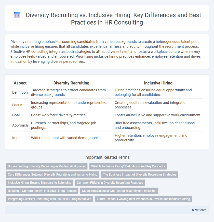 Diversity Recruiting vs. Inclusive Hiring: Key Differences and Best Practices in HR Consulting