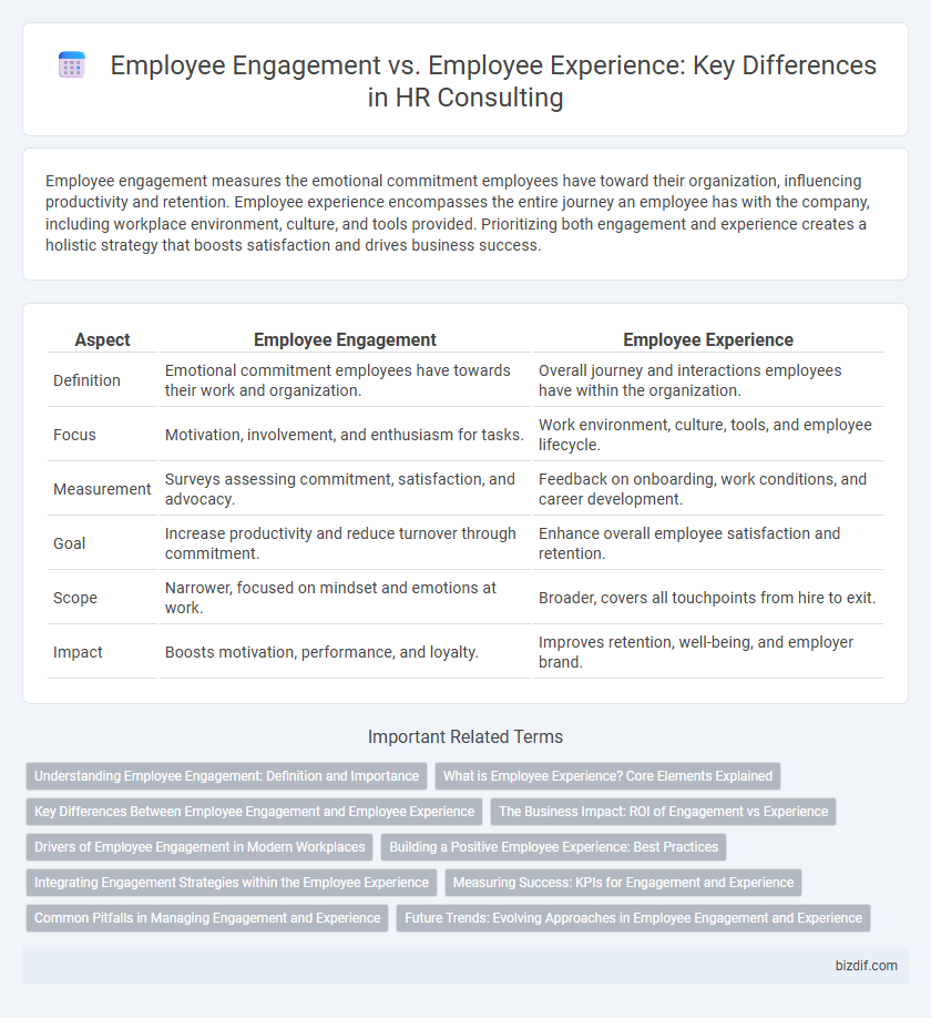Employee Engagement vs. Employee Experience: Key Differences in HR Consulting