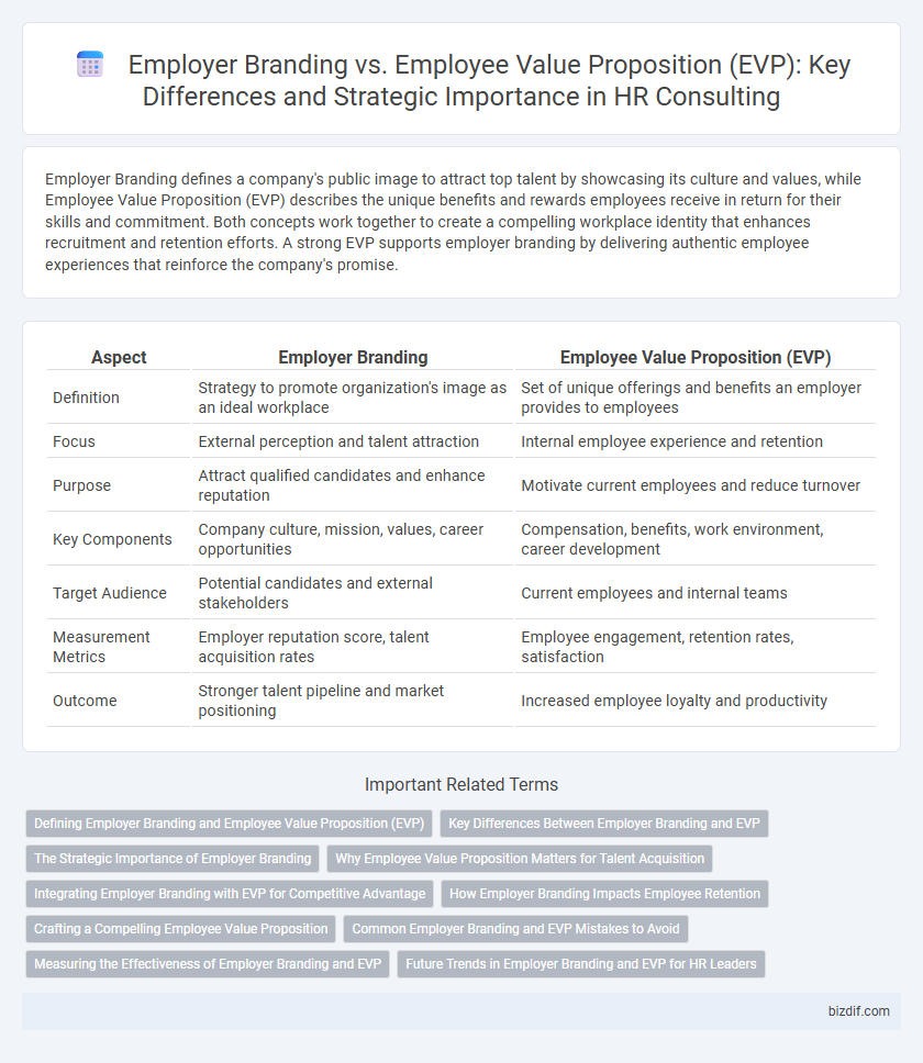 Employer Branding vs. Employee Value Proposition (EVP): Key Differences and Strategic Importance in HR Consulting