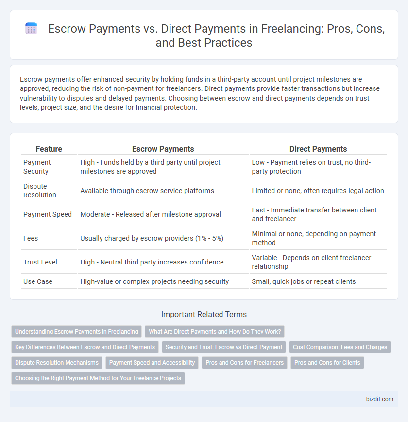 Escrow Payments vs. Direct Payments in Freelancing: Pros, Cons, and Best Practices