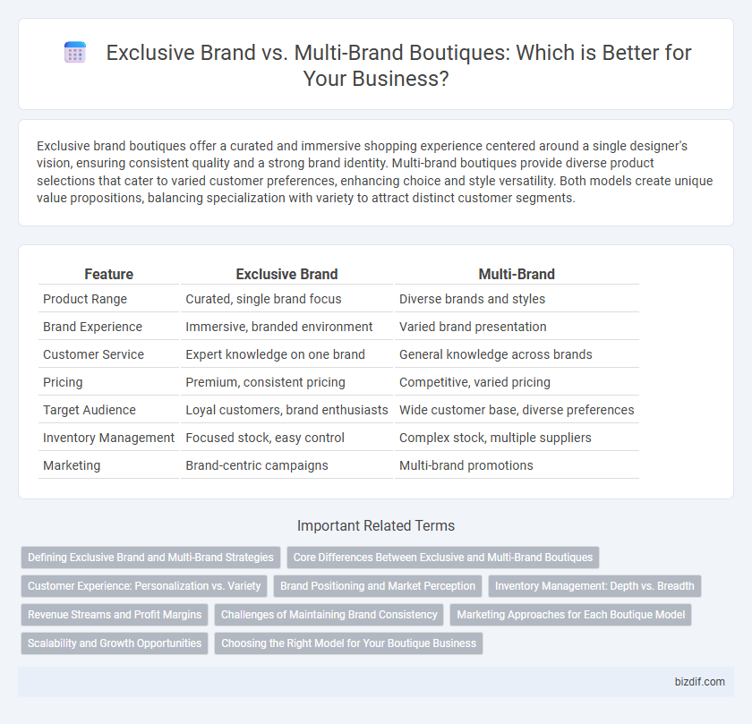 Exclusive Brand vs. Multi-Brand Boutiques: Which is Better for Your Business?