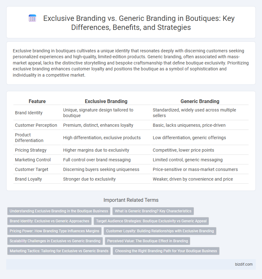 Exclusive Branding vs. Generic Branding in Boutiques: Key Differences, Benefits, and Strategies