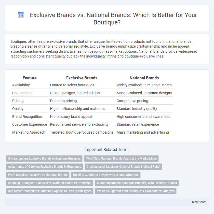 Exclusive Brands vs. National Brands: Which Is Better for Your Boutique?
