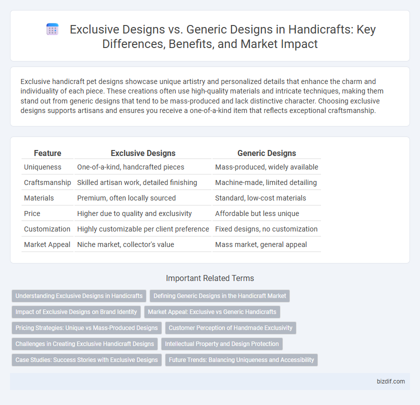 Exclusive Designs vs. Generic Designs in Handicrafts: Key Differences, Benefits, and Market Impact