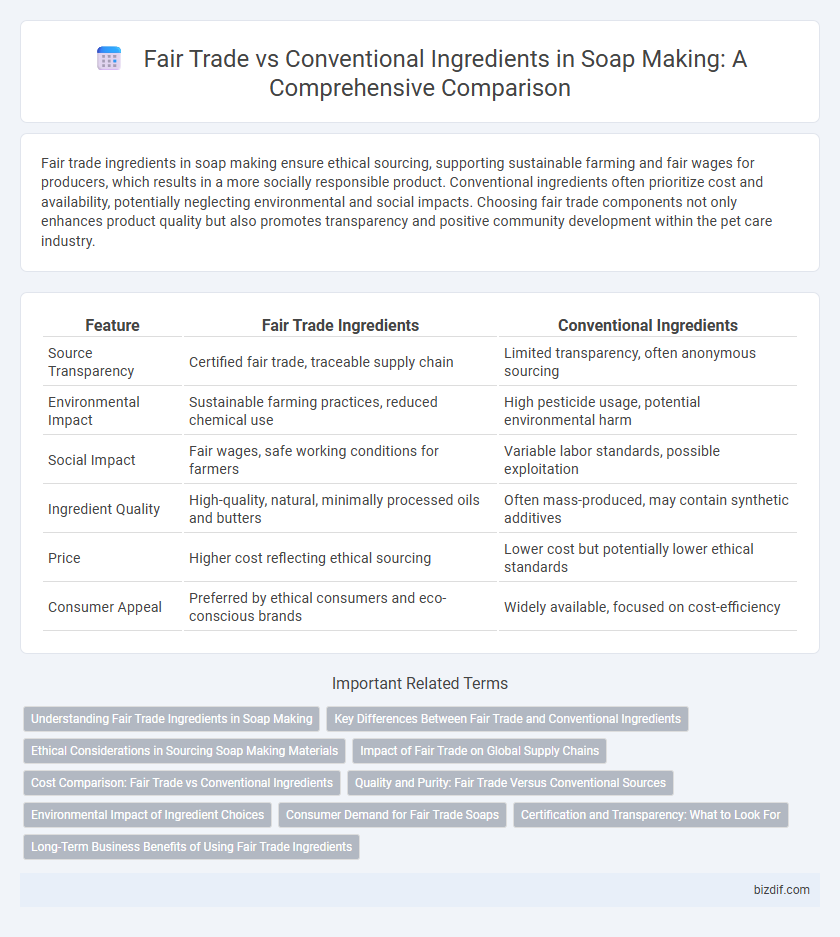 Fair Trade vs Conventional Ingredients in Soap Making: A Comprehensive Comparison