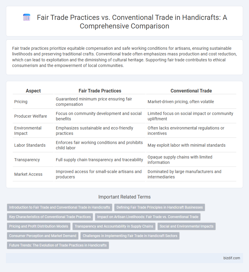 Fair Trade Practices vs. Conventional Trade in Handicrafts: A Comprehensive Comparison