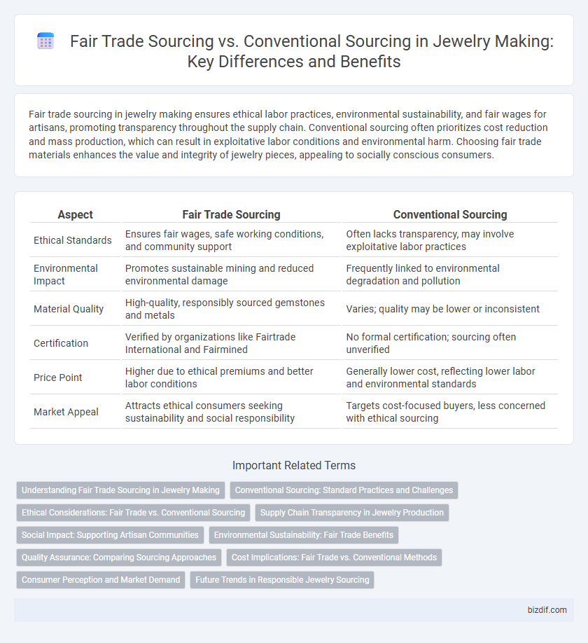 Fair Trade Sourcing vs. Conventional Sourcing in Jewelry Making: Key Differences and Benefits
