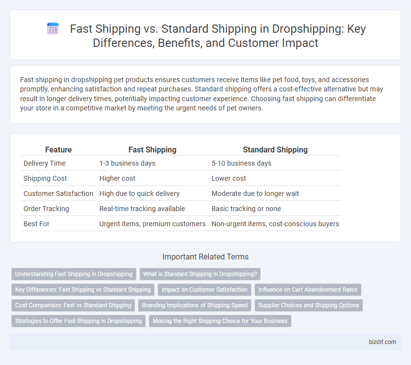 Fast Shipping vs. Standard Shipping in Dropshipping: Key Differences, Benefits, and Customer Impact