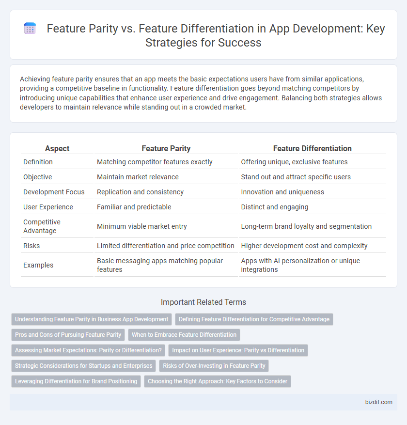 Feature Parity vs. Feature Differentiation in App Development: Key Strategies for Success