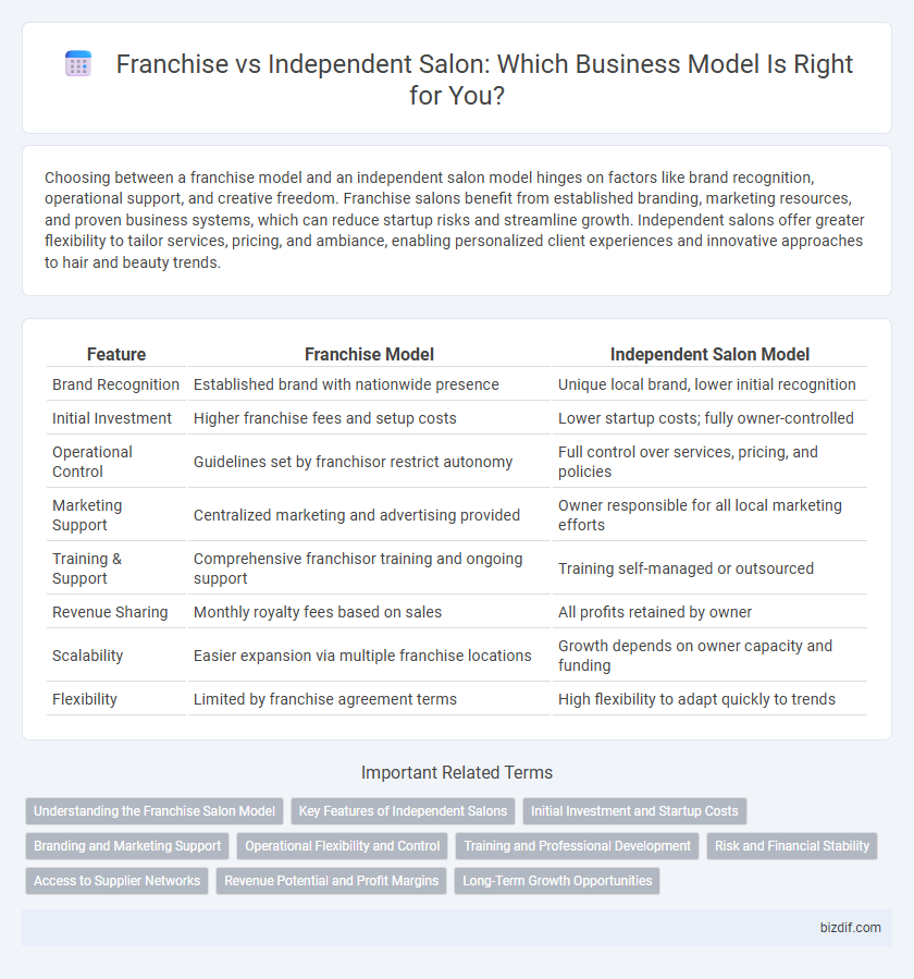 Franchise vs Independent Salon: Which Business Model Is Right for You?