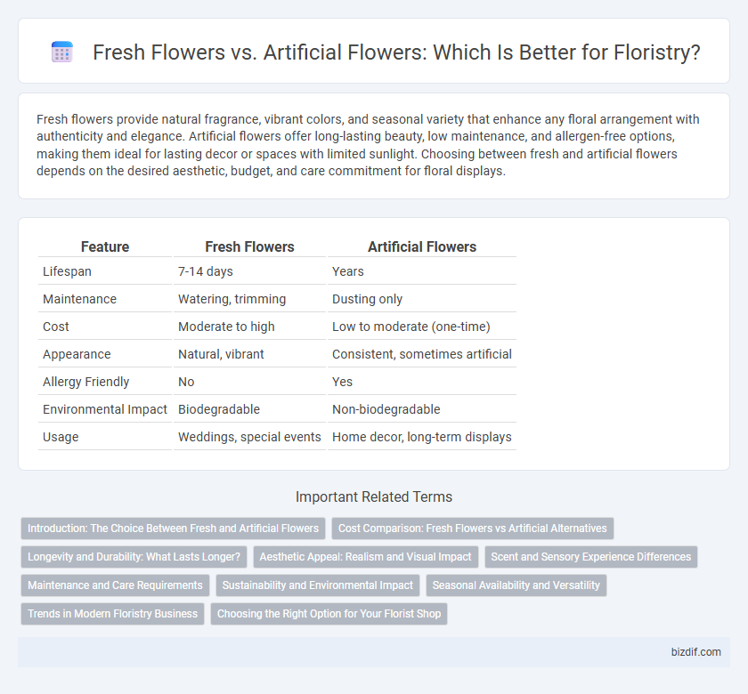Fresh Flowers vs. Artificial Flowers: Which Is Better for Floristry?
