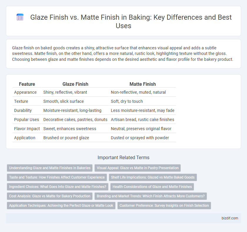 Glaze Finish vs. Matte Finish in Baking: Key Differences and Best Uses