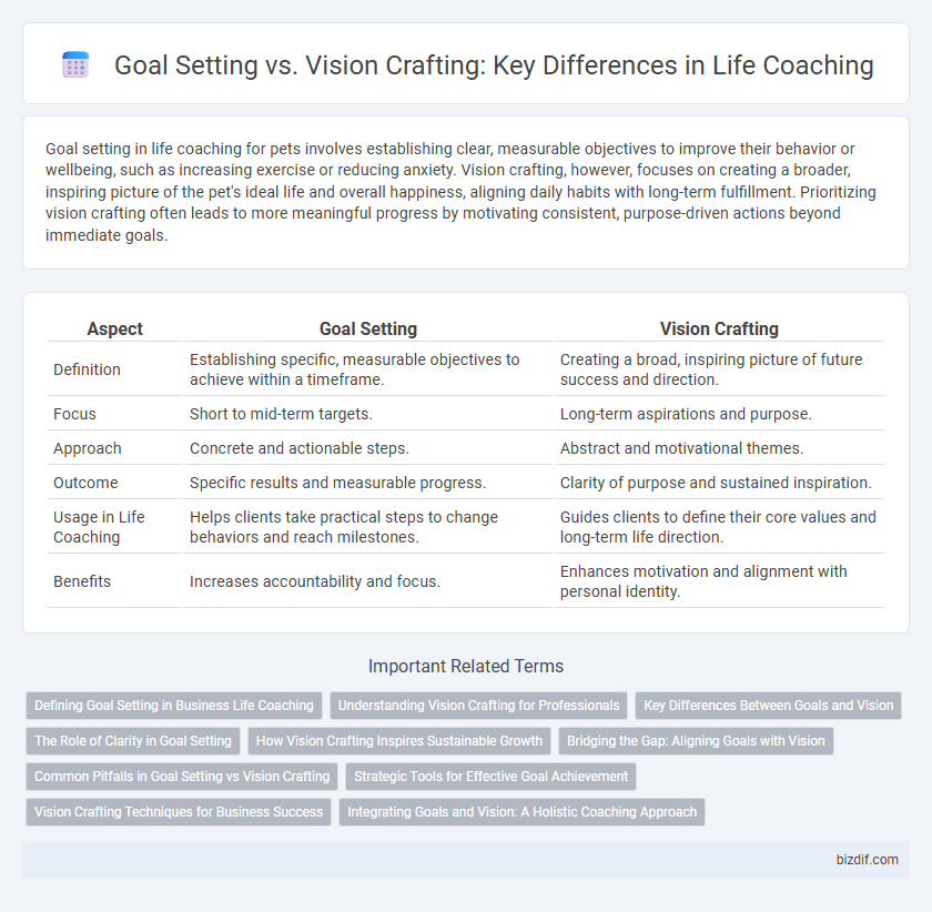 Goal Setting vs. Vision Crafting: Key Differences in Life Coaching