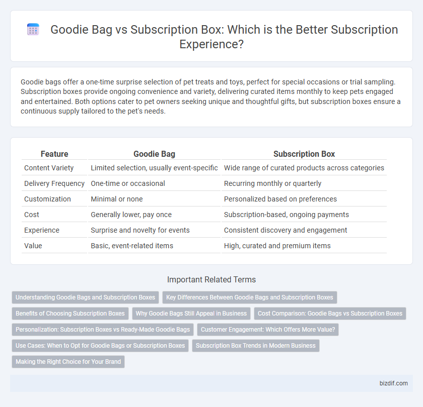 Goodie Bag vs Subscription Box: Which is the Better Subscription Experience?