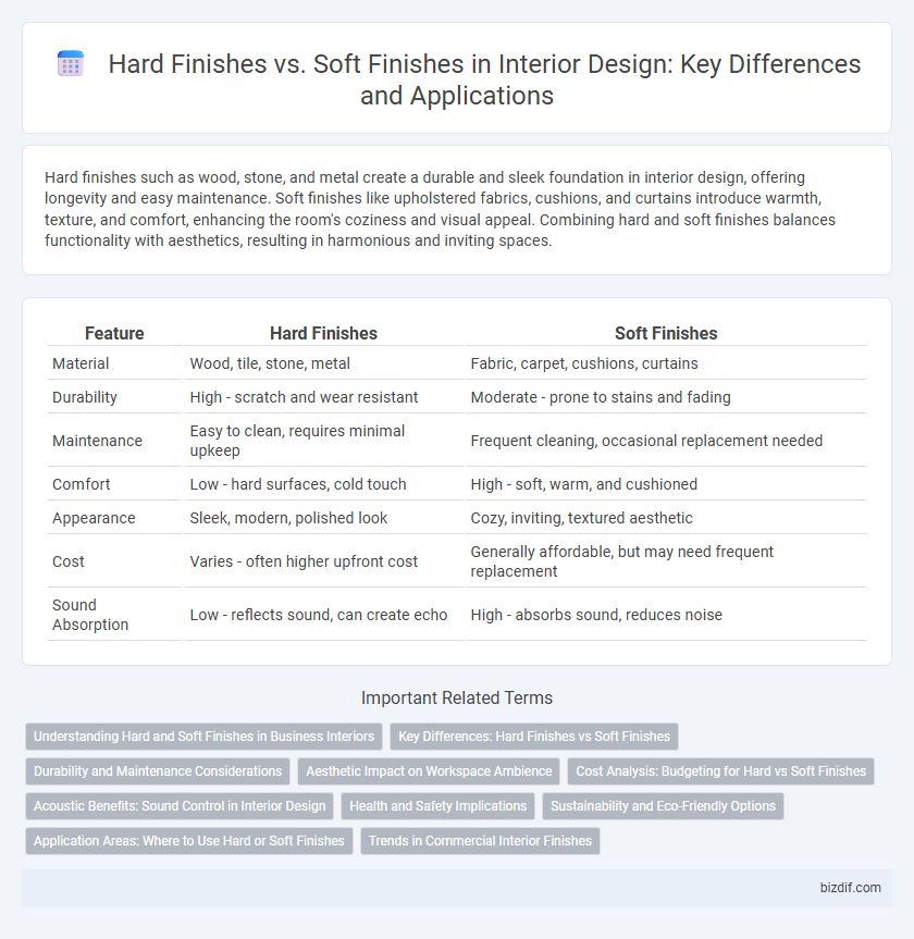 Hard Finishes vs. Soft Finishes in Interior Design: Key Differences and Applications