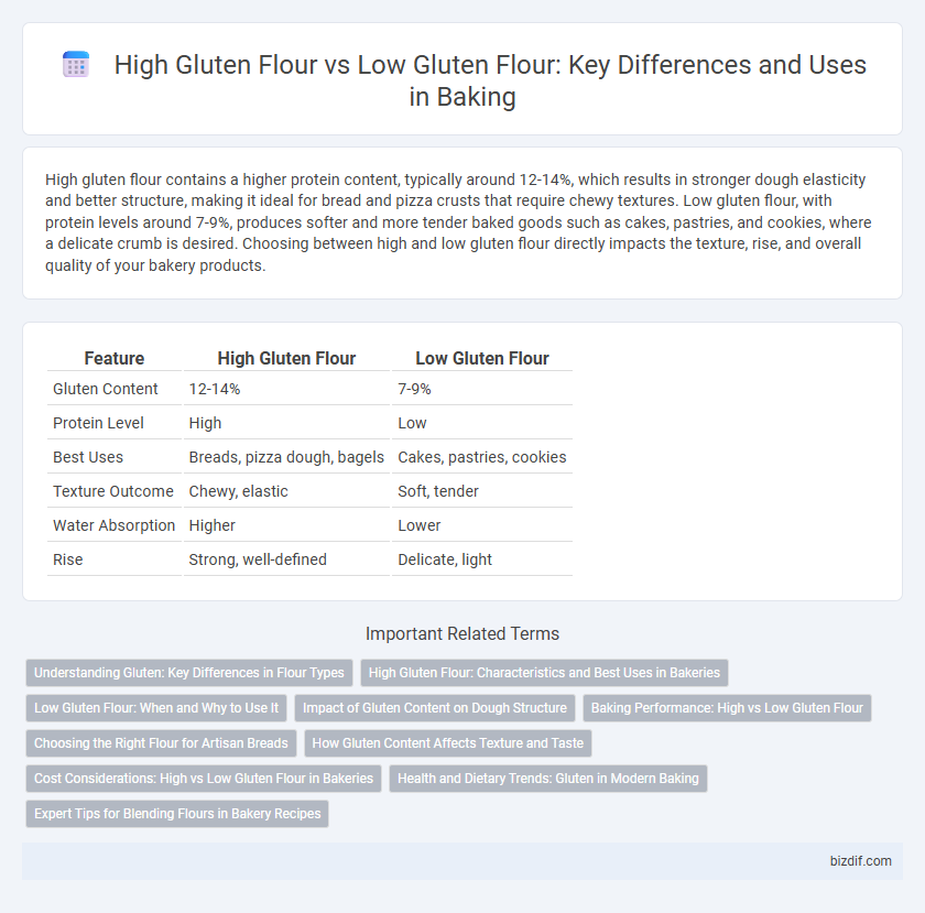 High Gluten Flour vs Low Gluten Flour: Key Differences and Uses in Baking