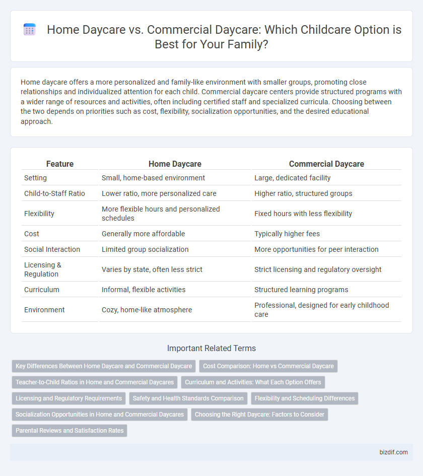 Home Daycare vs. Commercial Daycare: Which Childcare Option is Best for Your Family?