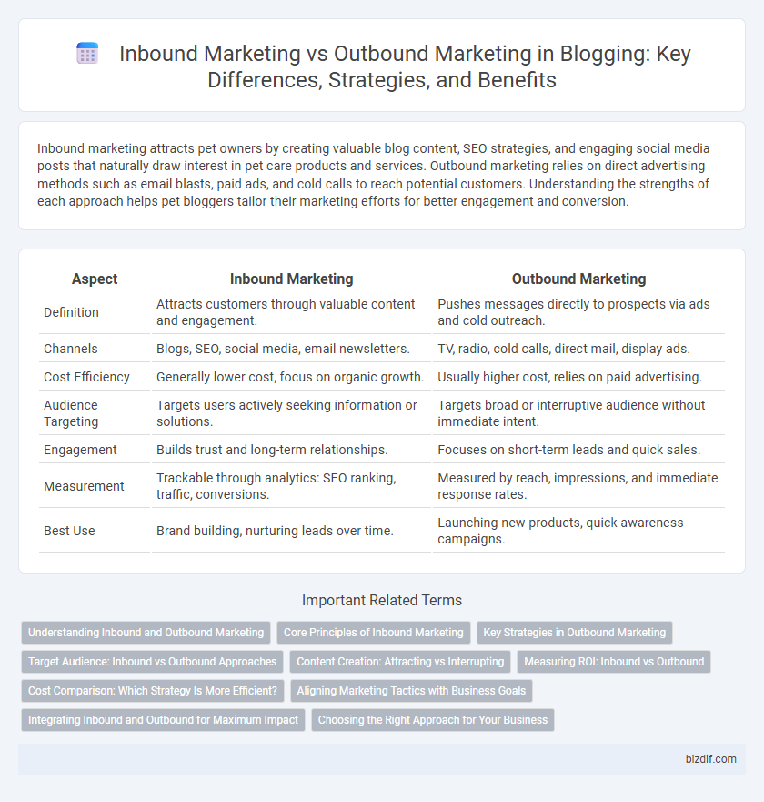 Inbound Marketing vs Outbound Marketing in Blogging: Key Differences, Strategies, and Benefits