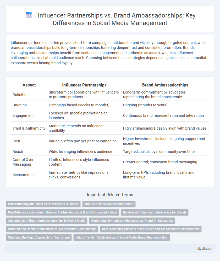 Influencer Partnerships vs. Brand Ambassadorships: Key Differences in Social Media Management