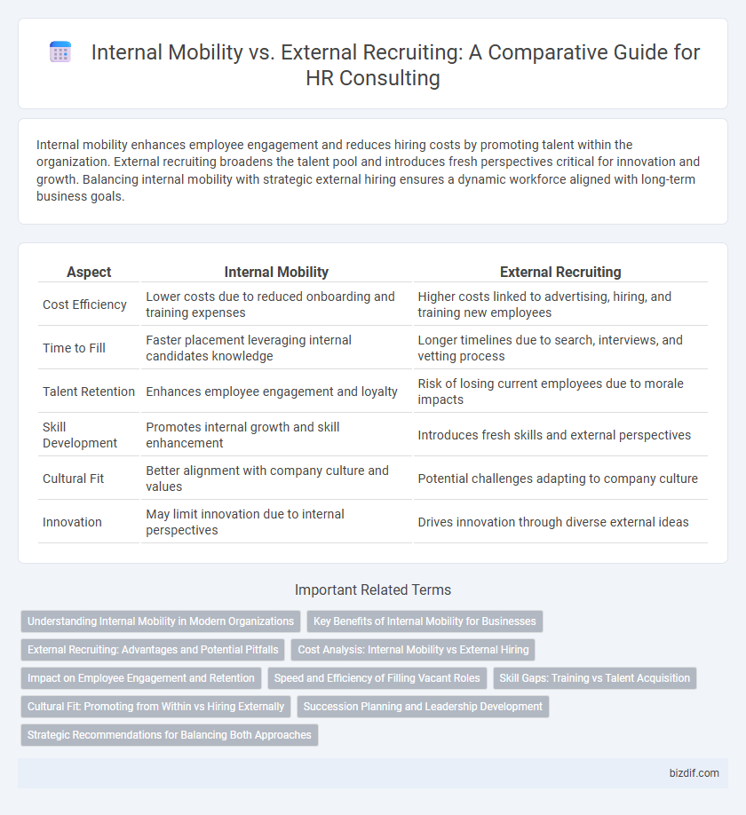 Internal Mobility vs. External Recruiting: A Comparative Guide for HR Consulting