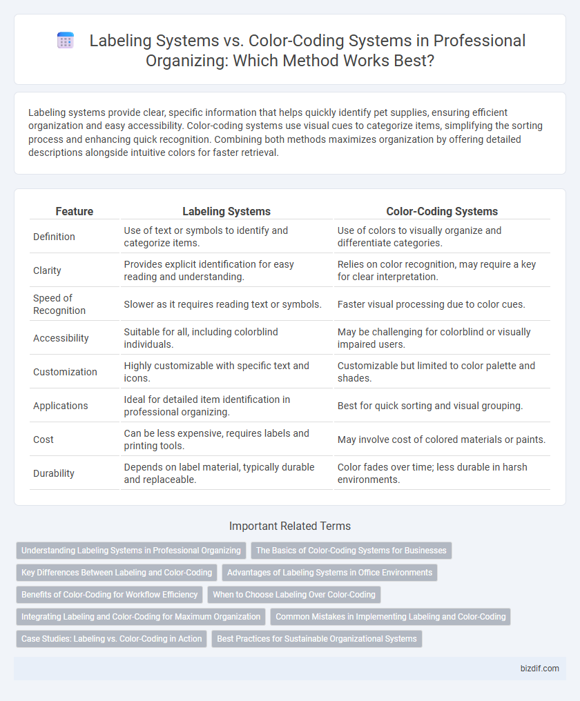 Labeling Systems vs. Color-Coding Systems in Professional Organizing: Which Method Works Best?