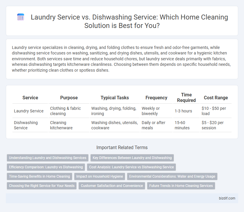 Laundry Service vs. Dishwashing Service: Which Home Cleaning Solution is Best for You?