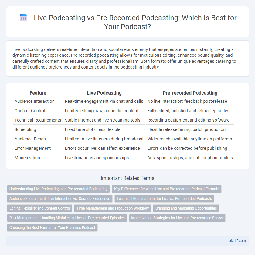 Live Podcasting vs Pre-Recorded Podcasting: Which Is Best for Your Podcast?