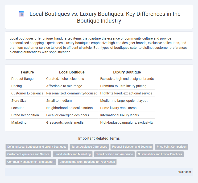Local Boutiques vs. Luxury Boutiques: Key Differences in the Boutique Industry