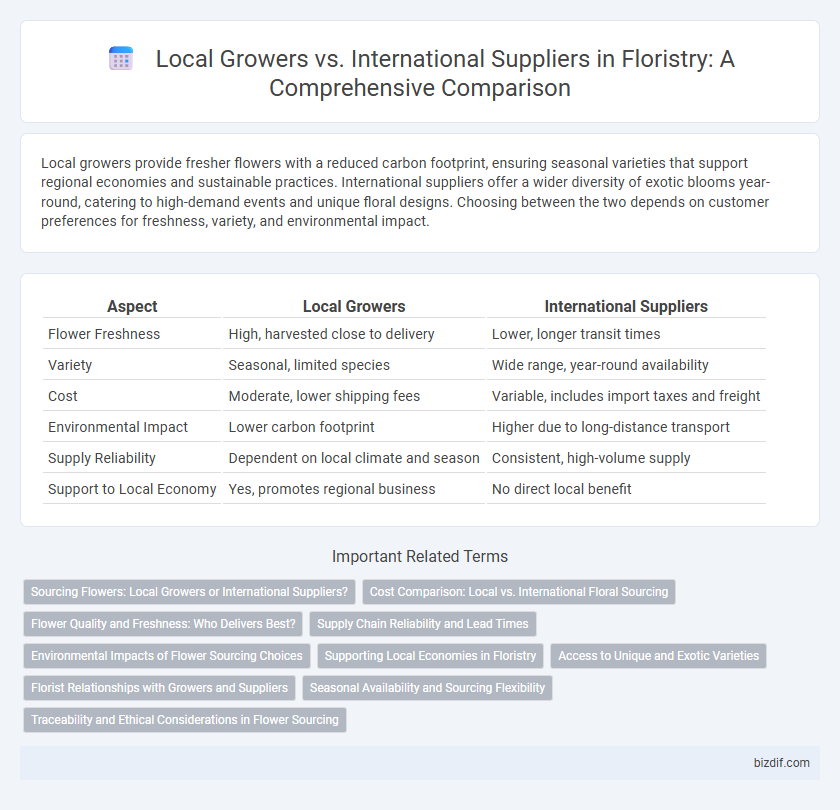 Local Growers vs. International Suppliers in Floristry: A Comprehensive Comparison