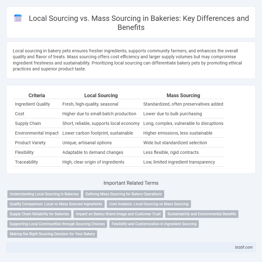 Local Sourcing vs. Mass Sourcing in Bakeries: Key Differences and Benefits