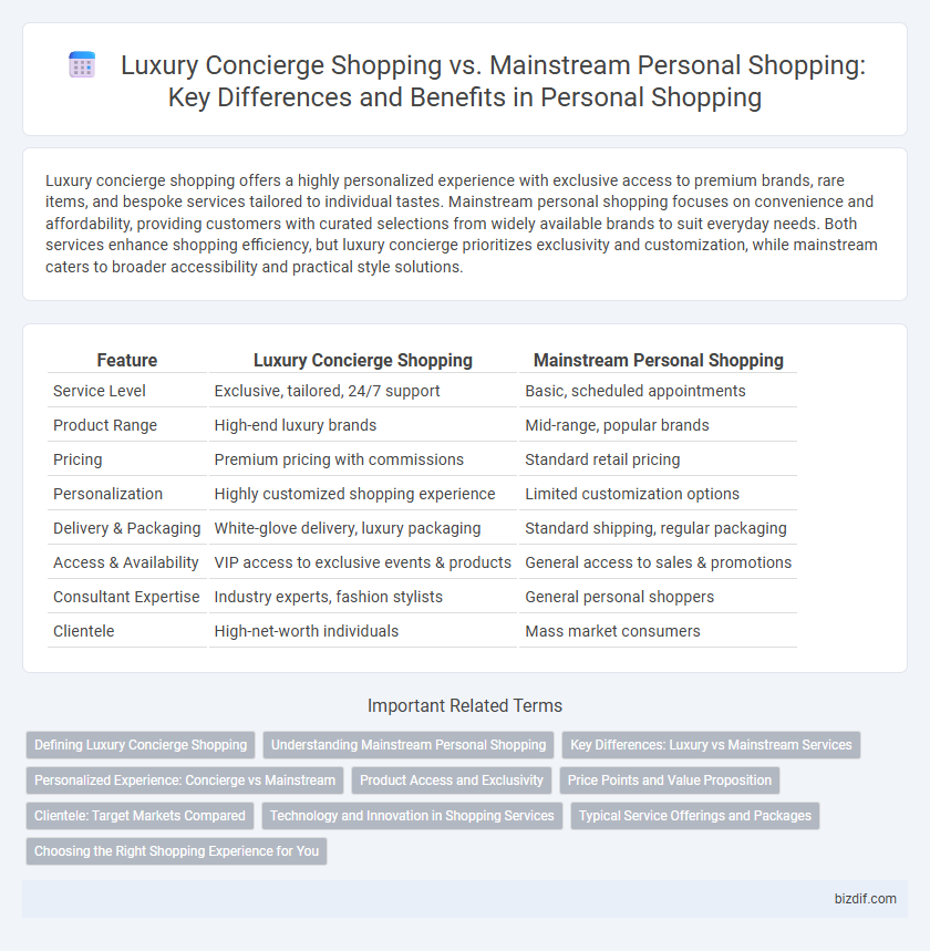 Luxury Concierge Shopping vs. Mainstream Personal Shopping: Key Differences and Benefits in Personal Shopping