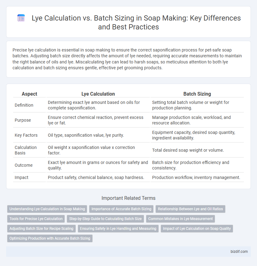 Lye Calculation vs. Batch Sizing in Soap Making: Key Differences and Best Practices