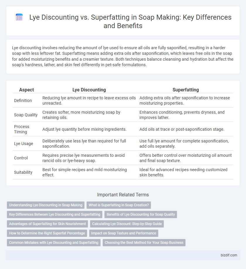 Lye Discounting vs. Superfatting in Soap Making: Key Differences and Benefits