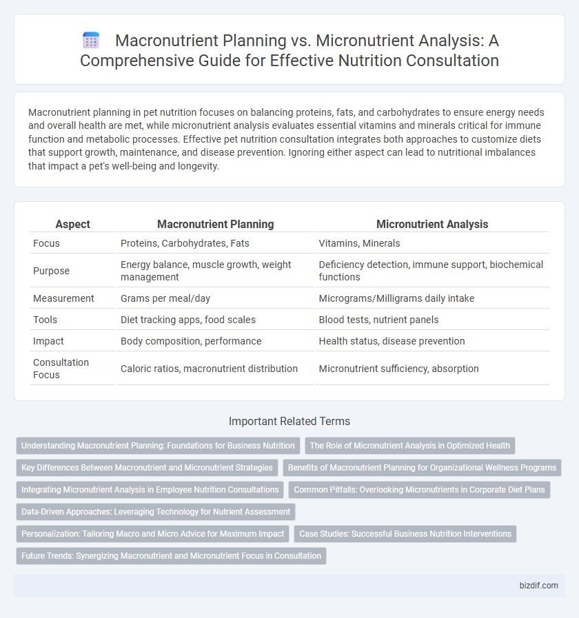 Macronutrient Planning vs. Micronutrient Analysis: A Comprehensive Guide for Effective Nutrition Consultation