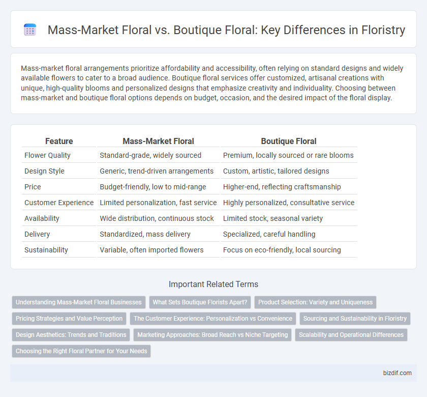 Mass-Market Floral vs. Boutique Floral: Key Differences in Floristry