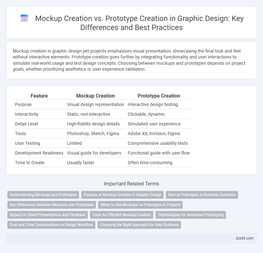 Mockup Creation vs. Prototype Creation in Graphic Design: Key Differences and Best Practices