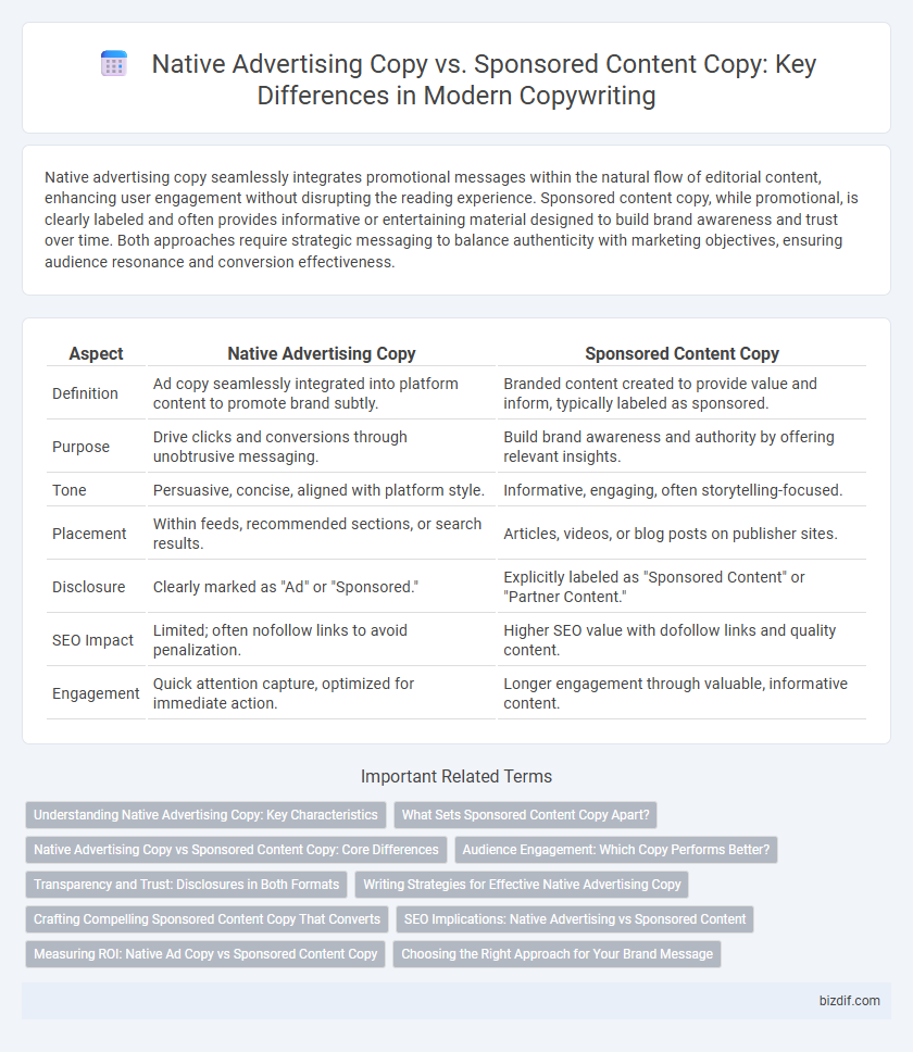 Native Advertising Copy vs. Sponsored Content Copy: Key Differences in Modern Copywriting