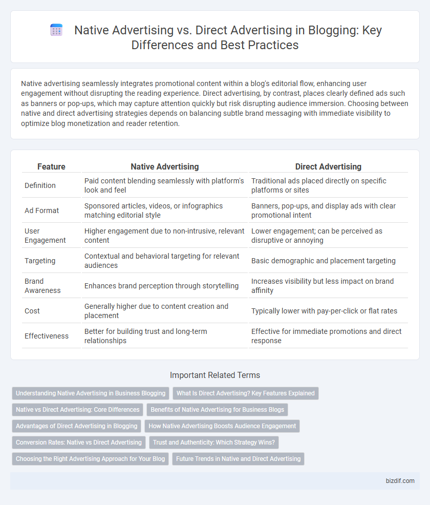 Native Advertising vs. Direct Advertising in Blogging: Key Differences and Best Practices