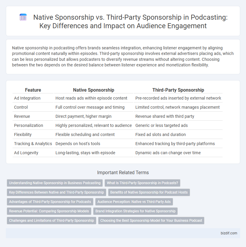 Native Sponsorship vs. Third-Party Sponsorship in Podcasting: Key Differences and Impact on Audience Engagement
