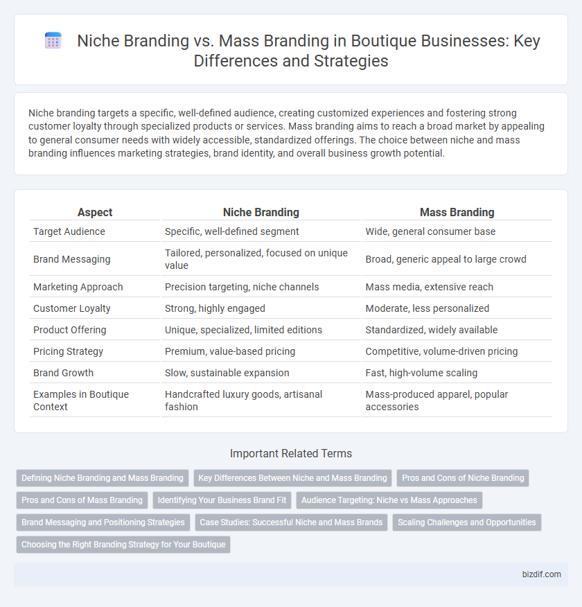 Niche Branding vs. Mass Branding in Boutique Businesses: Key Differences and Strategies