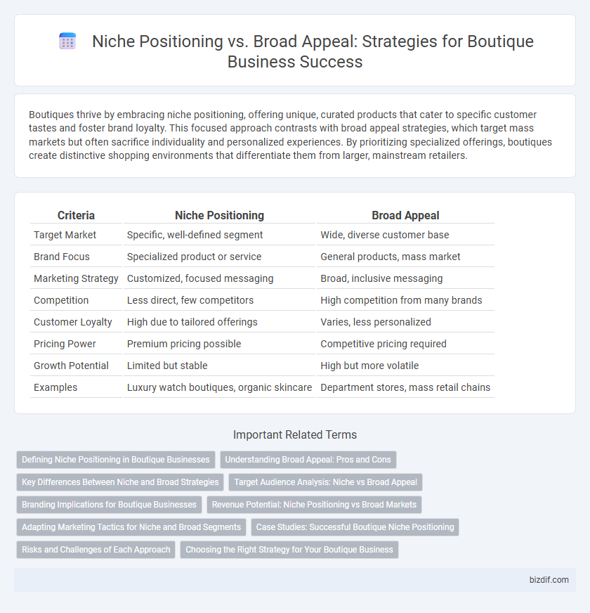 Niche Positioning vs. Broad Appeal: Strategies for Boutique Business Success