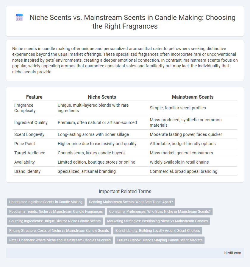 Niche Scents vs. Mainstream Scents in Candle Making: Choosing the Right Fragrances