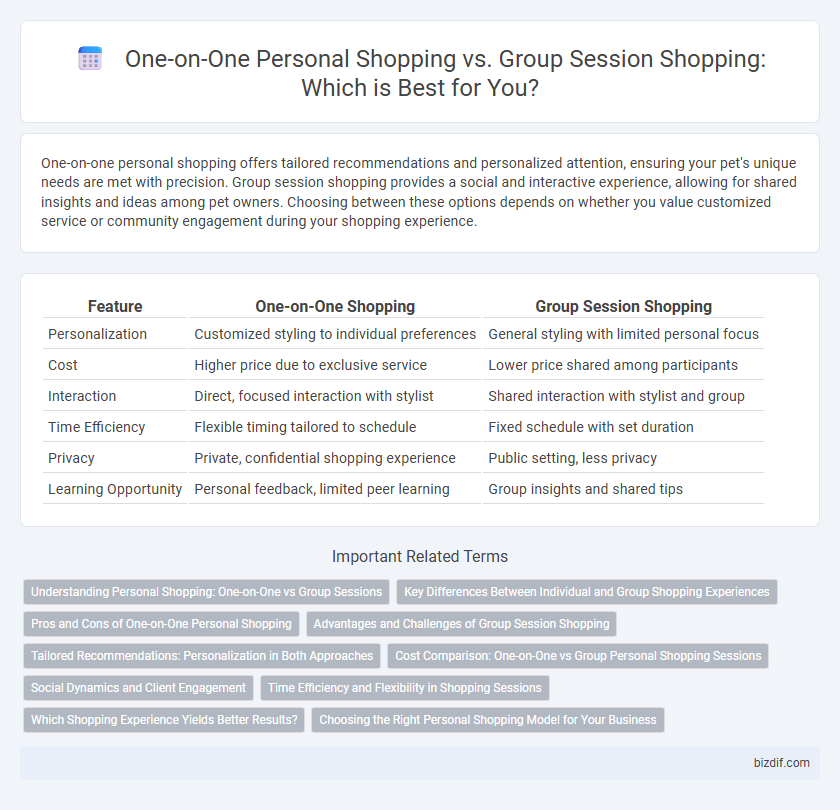 One-on-One Personal Shopping vs. Group Session Shopping: Which is Best for You?