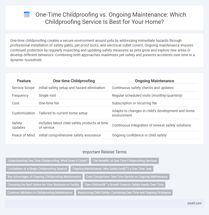 One-Time Childproofing vs. Ongoing Maintenance: Which Childproofing Service Is Best for Your Home?